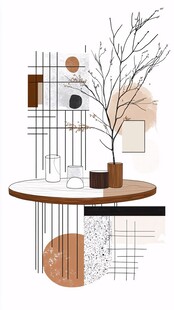 简约几何风室内装饰摆件