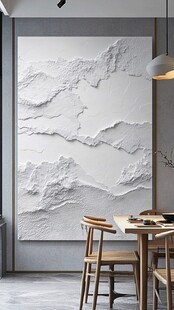 现代简约风立体山水装饰画