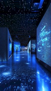 梦幻科技感的数字展览空间