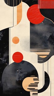 抽象几何艺术装饰图案