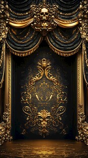 华丽复古欧式舞台背景