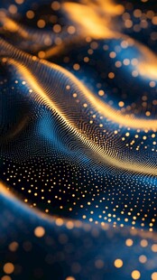 梦幻金色粒子流动纹理