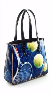 网球主题时尚手提包