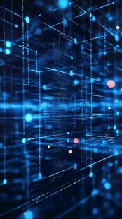 科技感十足的数字网络空间