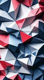 几何三角立体抽象图案背景