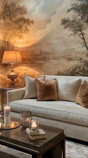 欧式典雅客厅温馨氛围感