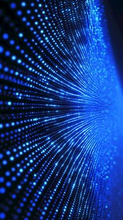 蓝色科技粒子放射背景图