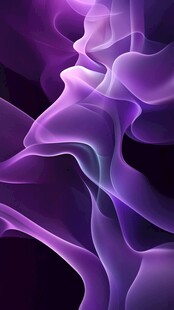 梦幻紫色烟雾抽象艺术画面