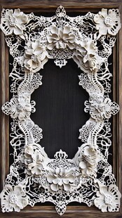 精致蕾丝花边装饰框架