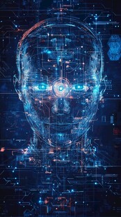 科技感人工智能头像