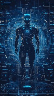 未来智能机器人科技形象
