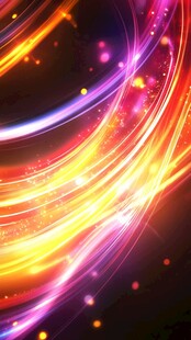 绚丽流光溢彩动感光线背景