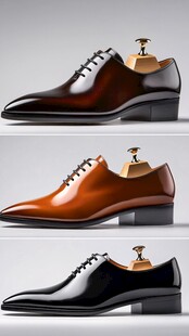 三款经典男士皮鞋展示