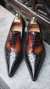 精致雕花男士商务皮鞋