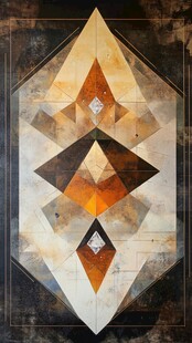 几何抽象艺术装饰图案