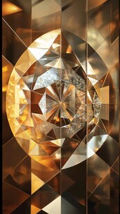 璀璨几何钻石艺术图案
