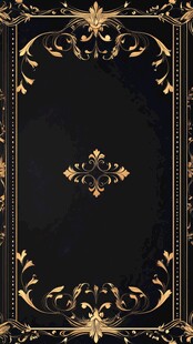 黑金奢华复古风边框背景