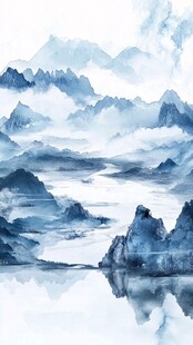 水墨山水意境图