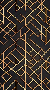 黑金几何线条抽象图案