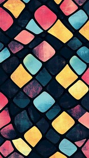 彩色几何马赛克图案背景