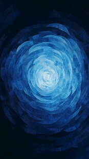 蓝色渐变旋涡抽象艺术图