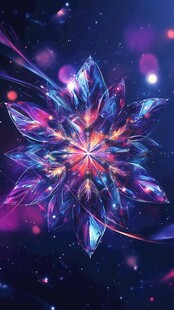 梦幻炫彩星际花朵