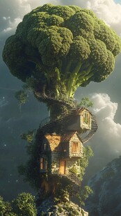 西兰花树屋的奇幻世界