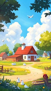 田园风光中的温馨农舍