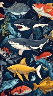 缤纷海底世界鱼类大集合