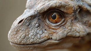 逼真恐龙头部特写