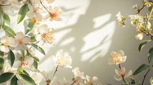 春日繁花绽放于光影间