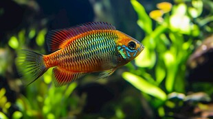 五彩斑斓的热带观赏鱼