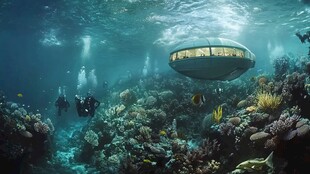 水下潜水与神秘水下物体