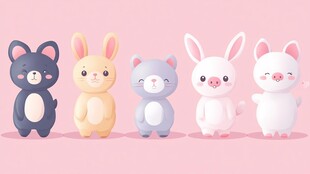 可爱动物玩偶大集合