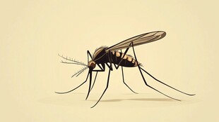 微观世界里的蚊子特写