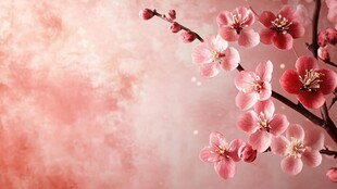 粉艳桃花枝 唯美春日景