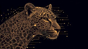 科技感猎豹艺术形象