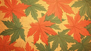 枫叶图案背景 秋日风情