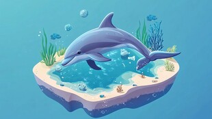 跳跃海豚的海底梦幻小世界