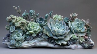 多肉植物创意组合盆景