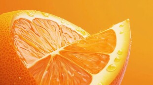 鲜橙切片 水润多汁的诱惑