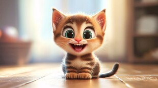 可爱萌趣小猫咪