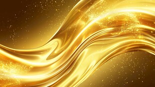 金色流动光带 璀璨闪耀