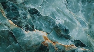 蓝绿色大理石纹理背景图