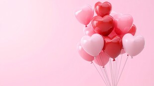 浪漫心形气球组图