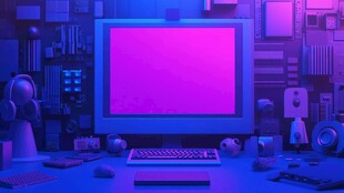 梦幻紫调电脑工作空间