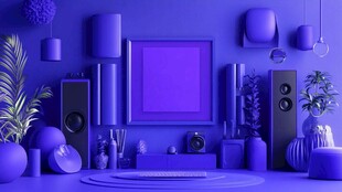 梦幻紫色系家居装饰场景