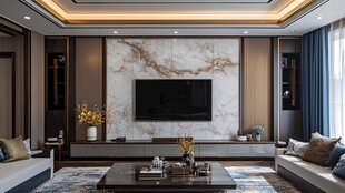 现代中式风客厅优雅空间