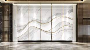 大理石纹理轻奢风背景墙