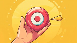 手托飞镖靶 箭头精准指向